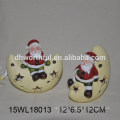 Hot sale ceramic santa claus with ball design